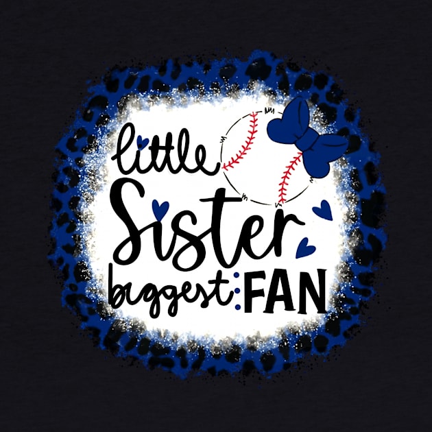 Baseball Little Sister Biggest Fan   Leopard Baseball Sister by Wonder man 